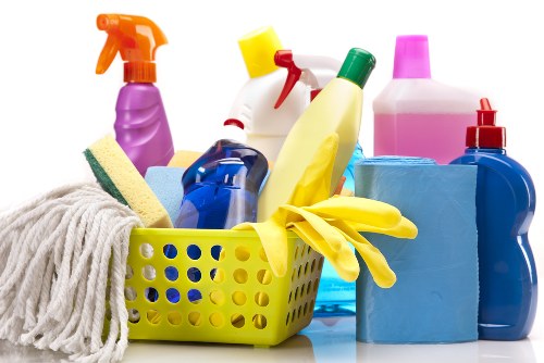 Technician revisiting a carpet cleaning issue