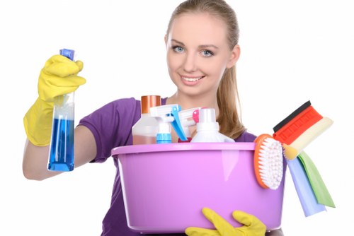 Packed household items ready for sorting during a Pimlico clearance
